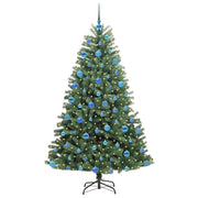 Vidaxl kunstmatige inklapbare kerstboom groen 180 cm pvc en metaal - afbeelding 3