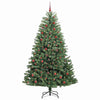 Vidaxl kunstmatige inklapbare kerstboom groen 210 cm pvc en metaal