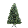 Vidaxl kunstmatige inklapbare kerstboom groen 210 cm pvc en metaal