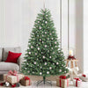 Vidaxl kunstmatige inklapbare kerstboom groen 210 cm pvc en metaal