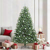 Vidaxl kunstmatige inklapbare kerstboom groen 210 cm pvc en metaal