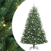 Vidaxl kunstmatige inklapbare kerstboom groen 210 cm pvc en metaal