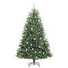 Vidaxl kunstmatige inklapbare kerstboom groen 210 cm pvc en metaal