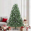 Vidaxl kunstmatige inklapbare kerstboom groen 210 cm pvc en metaal