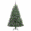 Vidaxl kunstmatige inklapbare kerstboom groen 210 cm pvc en metaal