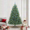 Vidaxl kunstmatige inklapbare kerstboom groen 210 cm pvc en metaal