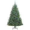 Vidaxl kunstmatige inklapbare kerstboom groen 210 cm pvc en metaal