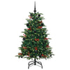 Vidaxl kunstkerstboom groen 150 cm pvc en metaal en plastic
