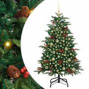 Vidaxl kunstkerstboom groen 150 cm pvc en metaal en plastic - afbeelding 2