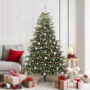 Vidaxl kunstkerstboom groen 180 cm pvc en metaal en plastic - afbeelding 1