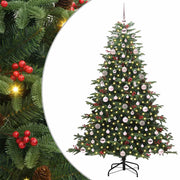Vidaxl kunstkerstboom groen 180 cm pvc en metaal en plastic - afbeelding 2