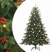 Vidaxl kunstkerstboom groen 180 cm pvc en metaal en plastic - afbeelding 2