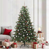 Vidaxl kunstkerstboom groen 210 cm pvc en metaal en plastic
