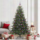 Vidaxl kunstkerstboom groen 210 cm pvc en metaal en plastic
