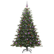Vidaxl kunstkerstboom groen 210 cm pvc en metaal en plastic - afbeelding 3