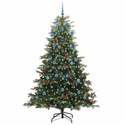 Vidaxl kunstkerstboom groen 210 cm pvc en metaal en plastic - afbeelding 3