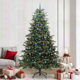 Vidaxl kunstkerstboom groen 240 cm pvc en metaal en plastic - afbeelding 1