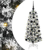 Vidaxl kunstmatige inklapbare kerstboom groen en wit 120 cm