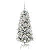Vidaxl kunstmatige inklapbare kerstboom groen en wit 120 cm
