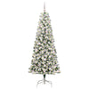 Vidaxl kunstmatige inklapbare kerstboom groen en wit 180 cm