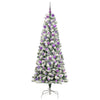 Vidaxl kunstmatige inklapbare kerstboom groen en wit 180 cm