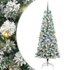 Vidaxl kunstmatige inklapbare kerstboom groen en wit 210 cm