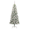 Vidaxl kunstmatige inklapbare kerstboom groen en wit 240 cm