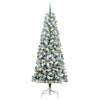 Vidaxl kunstmatige inklapbare kerstboom groen en wit 240 cm