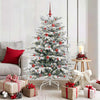 Vidaxl kunstmatige inklapbare kerstboom wit 150 cm pe en pvc