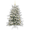 Vidaxl kunstmatige inklapbare kerstboom wit 150 cm pe en pvc