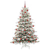Vidaxl kunstmatige inklapbare kerstboom wit 180 cm pe en pvc