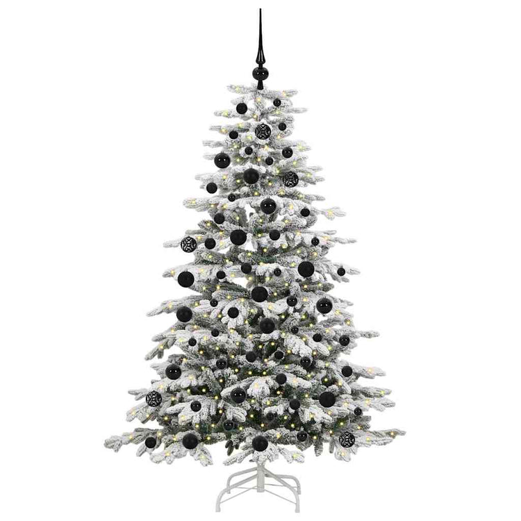 Vidaxl kunstmatige inklapbare kerstboom wit 180 cm pe en pvc