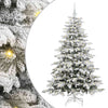 Vidaxl kunstmatige inklapbare kerstboom wit 180 cm pe en pvc