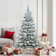 Vidaxl kunstmatige inklapbare kerstboom wit 180 cm pe en pvc