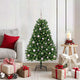 Vidaxl kunstkerstboom 120 cm 150 led's warmwit pvc en staal groen