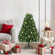 Vidaxl kunstkerstboom 120 cm 150 led's warmwit pvc en staal groen