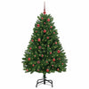 Vidaxl kunstkerstboom met 150 led groen 150 cm pvc en metaal