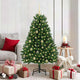 Vidaxl kunstkerstboom 150 cm 150 led's warmwit pvc en staal groen