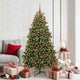 Vidaxl kunstkerstboom 180 cm 300 led's warmwit pvc en staal groen