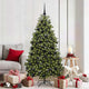 Vidaxl kunstkerstboom 180 cm 300 led's warmwit pvc en staal groen