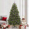 Vidaxl kunstkerstboom met 300 led groen 210 cm pvc en metaal