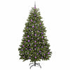 Vidaxl kunstkerstboom met 300 led groen 210 cm pvc en metaal
