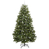 Vidaxl kunstkerstboom met 300 led groen 240 cm pvc en metaal