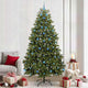 Vidaxl kunstkerstboom 240 cm 300 led's warmwit pvc en staal groen