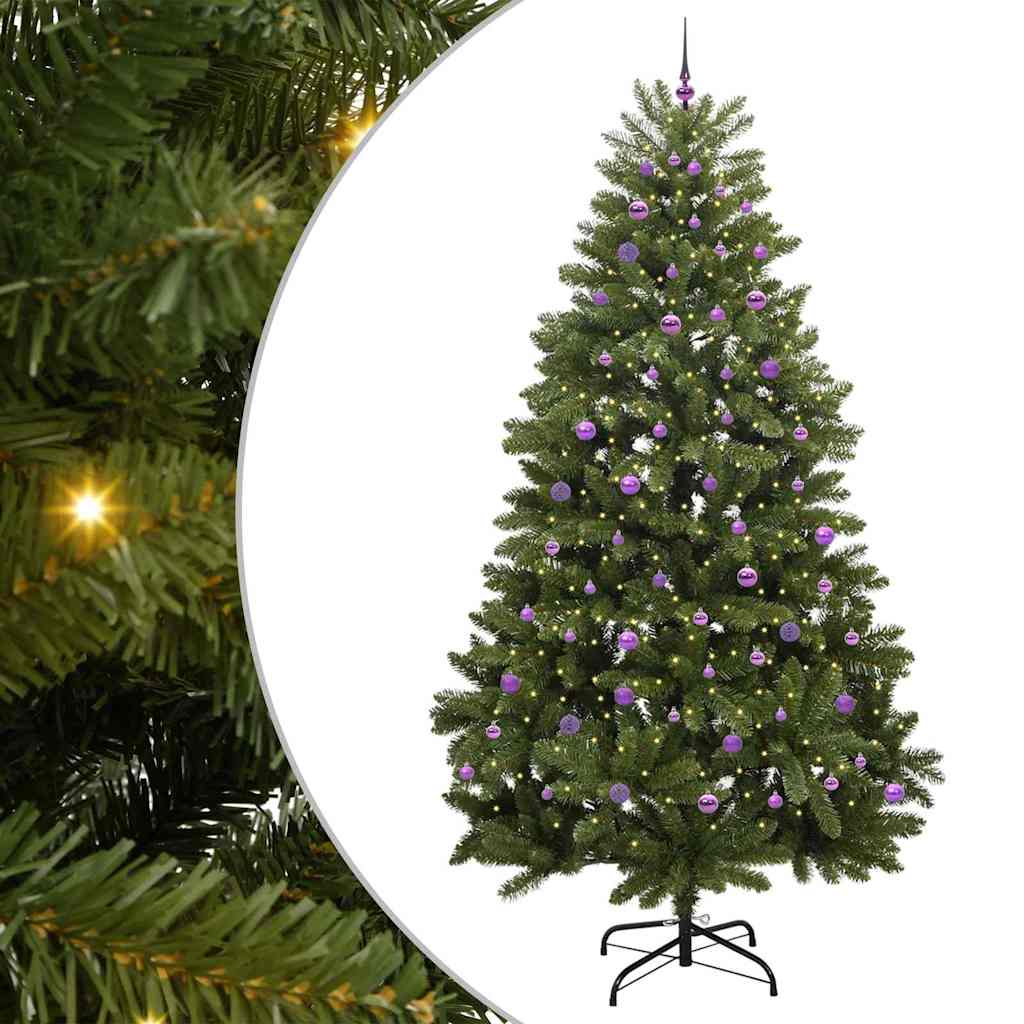 Vidaxl kunstkerstboom met 300 led groen 270 cm pvc en metaal