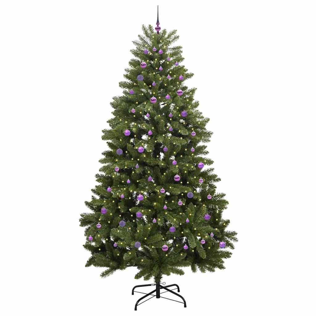 Vidaxl kunstkerstboom met 300 led groen 270 cm pvc en metaal