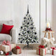 Vidaxl kunstkerstboom 120 cm 150 led's warmwit pvc en staal