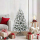 Vidaxl kunstkerstboom 120 cm 150 led's warmwit pvc en staal