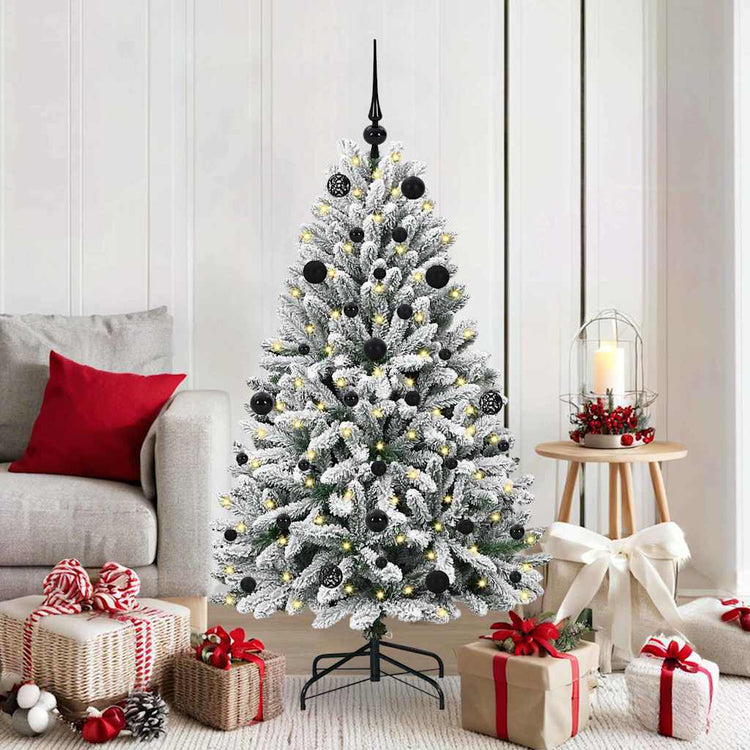 Vidaxl kunstkerstboom 150 cm 150 led's warmwit pvc en staal