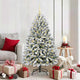 Vidaxl kunstkerstboom 150 cm 150 led's warmwit pvc en staal